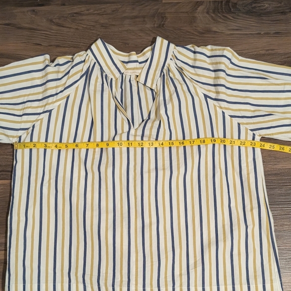 Ann Mashburn Linen Cotton Popover Top - Picture 6 of 7